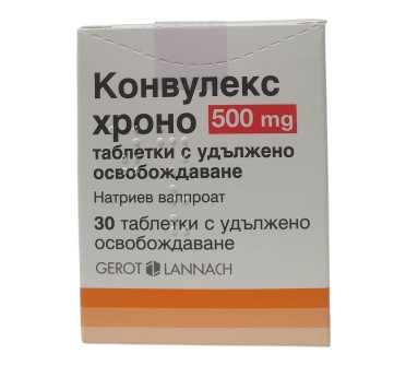 КОНВУЛЕКС CHRONO 500мг X 30тб.
